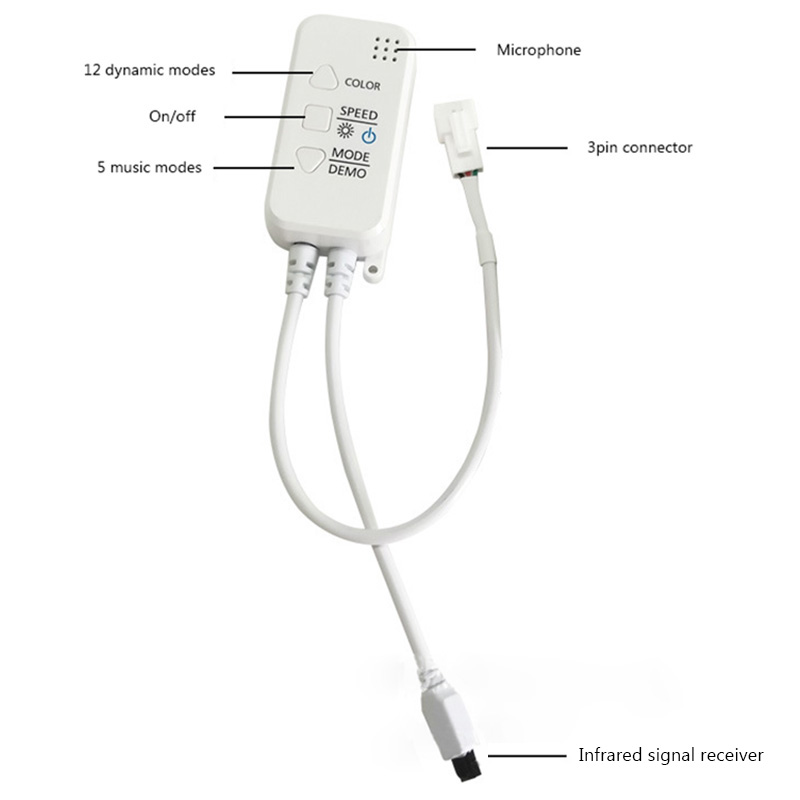 Bluetooth Addressable Dream Color IR Remote LED Controller Bluetooth Addressable Dream Color IR Remote LED Controller